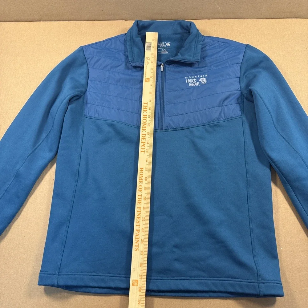 The North Face Shirt Mens‎ Large Blue 1/4 Zip Mock Neck Pullover Activewear Top